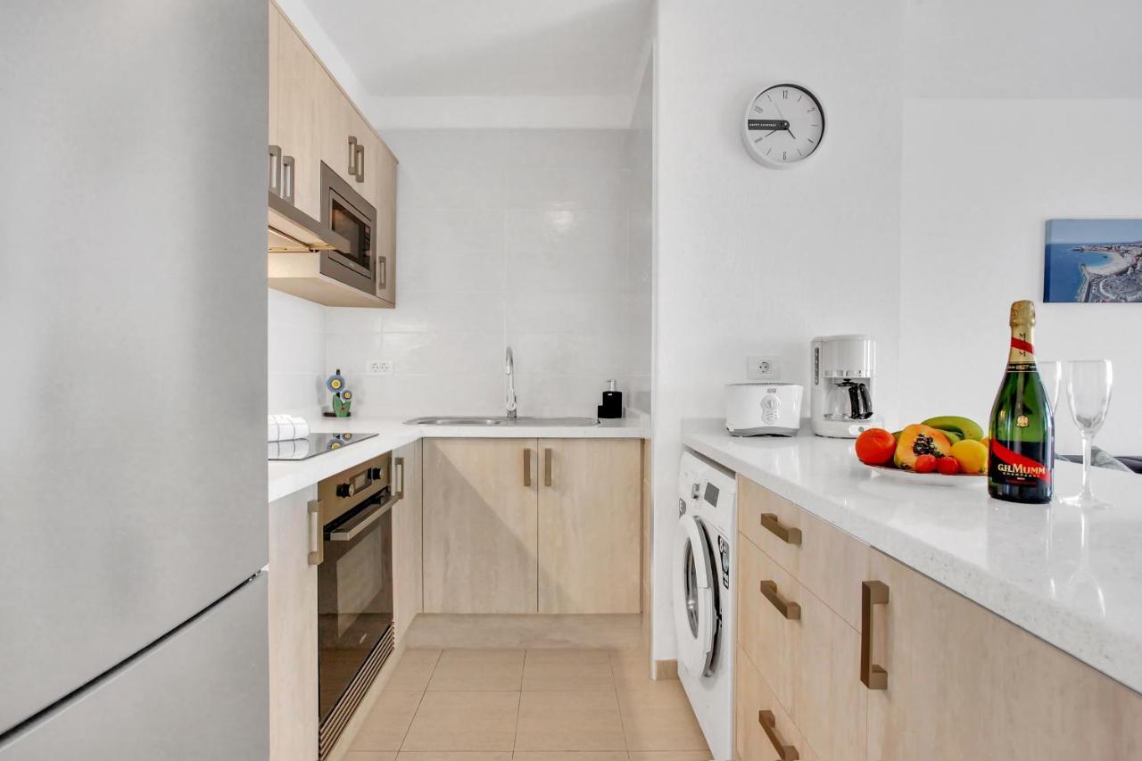 Top Floor, Sea View, Huge Terrace, Heated Pool, Garage Los Cristianos  Ngoại thất bức ảnh