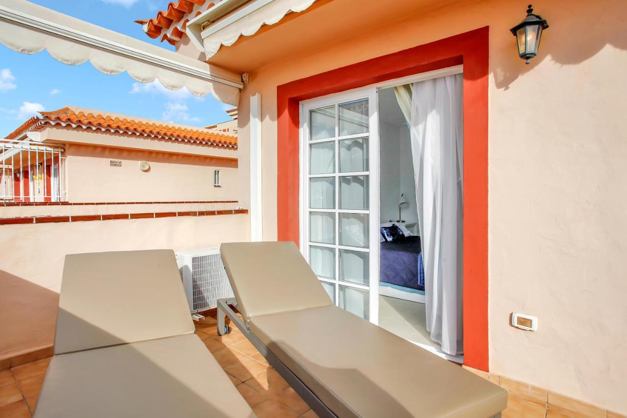 Top Floor, Sea View, Huge Terrace, Heated Pool, Garage Los Cristianos  Ngoại thất bức ảnh